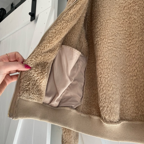 ONLY Faux Fuzz Zip Up Jacket - Picture 3 of 6